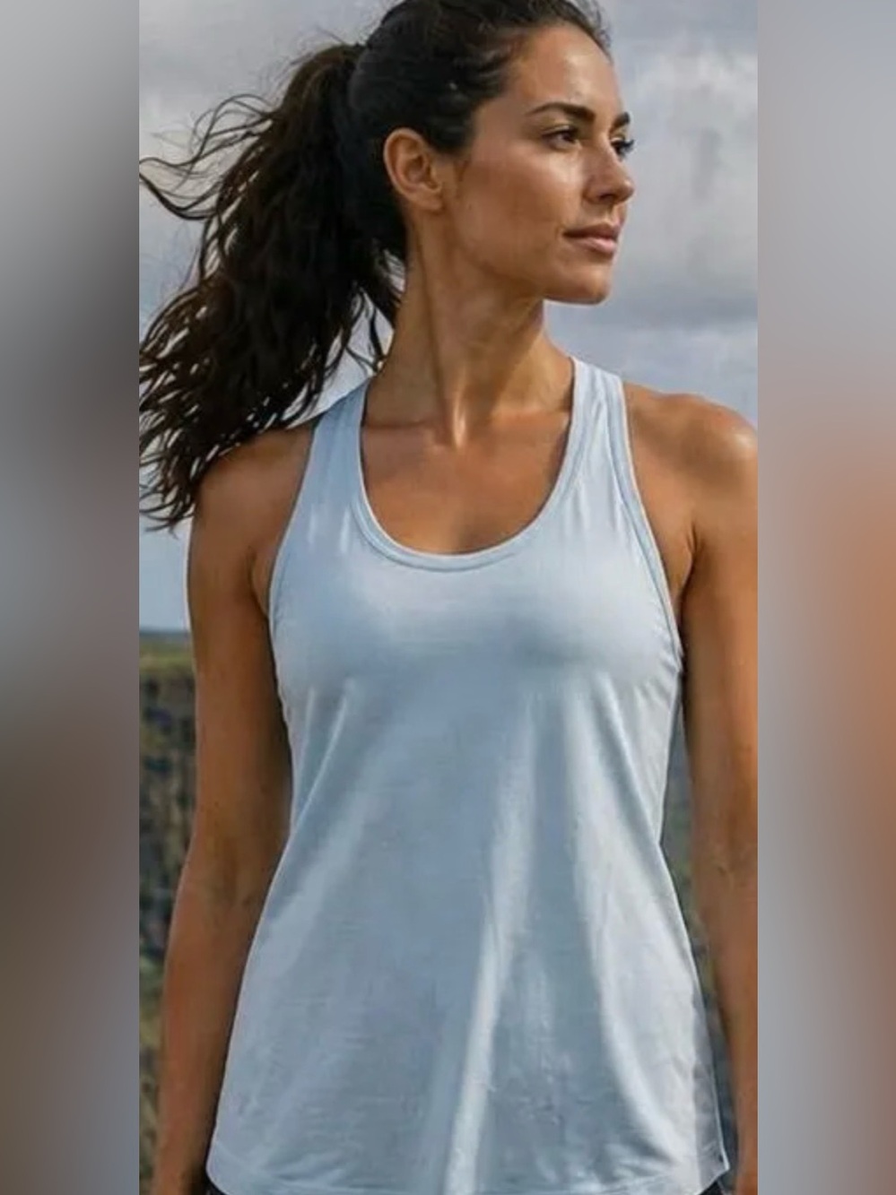 Lululemon light Blue Women's Racerback Tank Top medium no tags